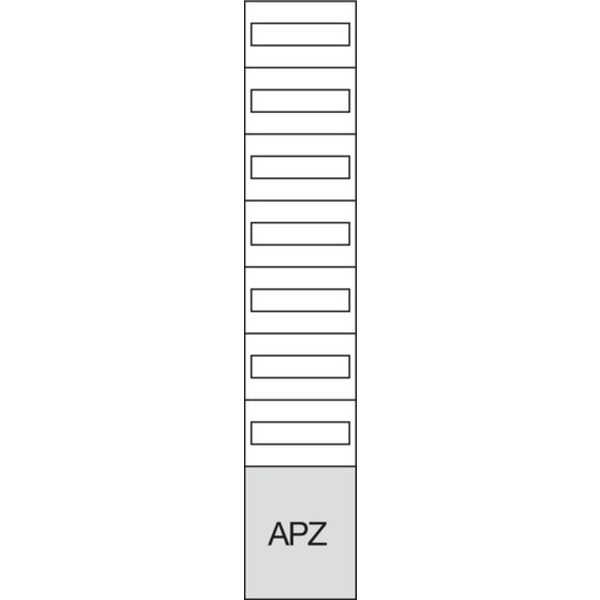 Hager ZU59RFZ7APZ2 RFZ-Feld universZ 1350mm 7-reihig 1-feldig mit APZ unten 