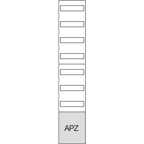 Hager ZU59VT7APZ2 Verteilerfeld universZ 1350mm 7-reihig 1-feldig mit APZ unten 