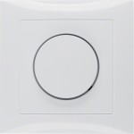 Berker 11308989 Abdeckplatte mit Regulierknopf für Drehdimmer S.1 polarweiß glänzend 