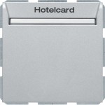 Berker 16408984 Relais-Schalter mit Zentralstück für Hotelcard Berker S.1/B.3/B.7 alu matt 