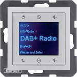 Berker 29841404 Radio Touch UP DAB+ B.3/B.7 alu matt 