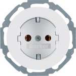 Berker 47272089 Schuko-Steckdose 45° R.1/R.3 polarweiß glänzend 