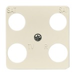 Busch-Jaeger 1743-04-212 Zentralscheibe 50 x 50 mm cremeweiß 2CKA001753A8626 