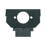 Busch-Jaeger 1854 EB Sockel XLR-Einbaustecker Neutrik Typ MP 2CKA001764A0059 