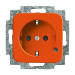 Busch-Jaeger 20 EUCBL-14-212 Schuko-Steckdose mit LED Kontrolllicht orange 2CKA002013A5283 