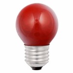 Scharnberger + Hasenbein 40270 farbige Glühlampe E27 Tropfen 15 Watt rot 