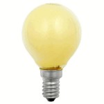 Scharnberger + Hasenbein 40267 farbige Glühlampe E14 Tropfen 25 Watt gelb 