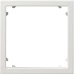 Gira 028303 Adapterrahmen mit quadratischem Ausschnitt für Geräte mit Abdeckung (45x45mm) Reinweiß glänzend 