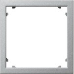 Gira 028326 Adapterrahmen mit quadratischem Ausschnitt für Geräte mit Abdeckung (45x45mm) Farbe Alu 