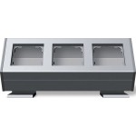 Gira 119326 Profil 55 mit Befestigungswinkel 3-fach Aluminium 