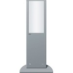 Gira 134426 Lichtsäule Höhe 491mm Farbe Alu Energiesäule und Lichtsäulen mit Lichtelementen und ohne für den Außenbereich 