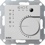 Gira 2100015 Stetigregler mit Tasterschnittstelle 4-fach für KNX System 55 Grau matt 