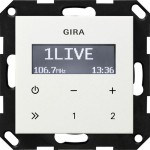 Gira 228403 Unterputz-Radio RDS Reinweiß glänzend 