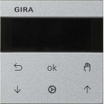 Gira 536626 System 3000 Jalousie- und Schaltuhr Display Farbe Alu 