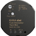 Gira 542000 eNet Funk Dimmaktor 1-fach Mini 20 - 250 W VA 