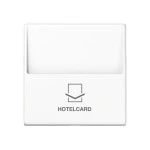 Jung A590CARDWW Hotelcard-Schalter (ohne Taster-Einsatz) Hotelcard Serie AS/A alpinweiß 