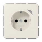 Jung BTCD1521SE SCHUKO Steckdose 16A 250V Schraubklemmen mit Funktionsanzeige integrierter erhöhter Berührungsschutz SAFETY+ Duroplast Serie CD cremeweiß 