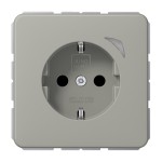 Jung BTCD1521SEPT SCHUKO Steckdose 16A 250V Schraubklemmen mit Funktionsanzeige integrierter erhöhter Berührungsschutz SAFETY+ Aluminium eloxiert Serie CD p 