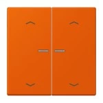 Jung BTLC17102P260 JUNG HOME Taster 2-fach mit Pfeilsymbolen Serie LS orange vif 