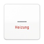 Jung CD590HWW Wippe 1-fach mit Lichtleiter Heizung Duroplast Serie CD alpinweiß 