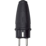 Merten 123851 Vollgummi-Schuko-Stecker schwarz 