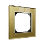 Merten MEG4010-2341 Echtglasrahmen 1-fach gold M-Plan 