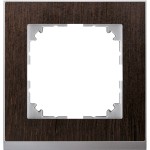 Merten MEG4010-3671 M-Pure Decor-Rahmen 1-fachWenge/aluminium M-Pure Decor 