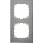 Merten MEG4020-3646 M-Pure Decor-Rahmen 2-fach Edelstahl/aluminium M-Pure Decor 