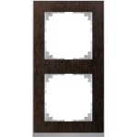 Merten MEG4020-3671 M-Pure Decor-Rahmen 2-fach Wenge/aluminium M-Pure Decor 