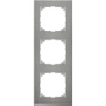 Merten MEG4030-3646 M-Pure Decor-Rahmen 3-fach Edelstahl/aluminium M-Pure Decor 