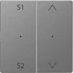 Merten MEG5227-6036 Wippen für Taster-Modul 2-fach (Szene1/2 Auf/Ab) Edelstahl System Design 