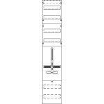 Striebel & John FD19EH Zählerfeld ohne Verdrahtung mit Dreipunkt-Befestigung 7RE 2CPX054041R9999 