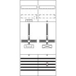 Striebel & John DF27B1A Zählerfeld 7RE 1Z1S vorverdrahtet mit Zählerkreuz 2CPX054081R9999 