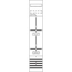 Striebel & John DF19B1A Zählerfeld 9RE 1Z1S vorverdrahtet mit Zählerkreuz 2CPX054085R9999 