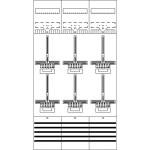 Striebel & John DF39P6 Zählerfeld 9RE 6Z vorverdrahtet mit Zählerkreuz 2CPX054101R9999 