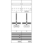 Striebel & John DF27G1B Zählerfeld 7RE 1Z1S vorverdrahtet mit Zählerkreuz 2CPX054109R9999 