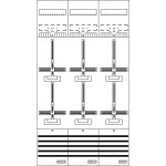 Striebel & John DF39G6 Zählerfeld 9RE 6Z vorverdrahtet mit Zählerkreuz 2CPX054118R9999 