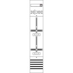 Striebel & John DF19A2M Zählerfeld 9RE 2ZM vorverdrahtet mit Zählerkreuz 2CPX054182R9999 