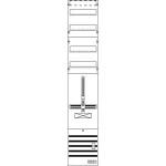 Striebel & John DF19ADV Zählerfeld 9RE 1S+2RE vorverdrahtet mit Zählerkreuz 2CPX054185R9999 