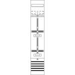 Striebel & John DF19A2XS Zählerfeld 9RE 2Cu vorverdrahtet mit Zählerkreuz 2CPX054188R9999 