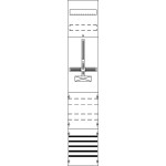 Striebel & John FD19XM3 Zählerfeld ohne Verdrahtung mit Dreipunkt-Befestigung 9RE 2CPX054195R9999 