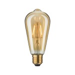 Paulmann 284.06 1879 Filament 230V LED Kolben Rustika E27 Non Dim 150lm 2,7W 1800K Gold 