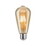 Paulmann 285.23 1879 Filament 230V LED Kolben Rustika E27 Dim 480lm 6W 1700K dimmbar Gold 