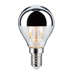 Paulmann 286.63 Modern Classic Edition Standard 230V LED Tropfen Kopfspiegel E14 220lm 2,6W 2700K Kopfspiegel Silber 