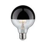 Paulmann 286.77 Modern Classic Edition Standard 230V LED Globe Kopfspiegel E27 G95 600lm 6,5W 2700K dimmbar Kopfspiegel Schwarzchrom 