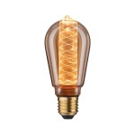 Paulmann 288.29 Inner Glow Edition LED Kolben Innenkolben Spiralmuster E27 230V 120lm 3,6W 1800K dimmbar Gold 