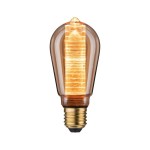 Paulmann 288.30 Inner Glow Edition LED Kolben Innenkolben Ringmuster E27 230V 120lm 3,6W 1800K dimmbar Gold 