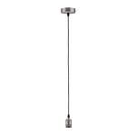 Paulmann 503.22 Pendelfassung Stoffkabel E27 max. 60W Grau/Nickel gebürstet 