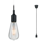 Paulmann 503.46 Neordic Pendelleuchte Ketil IP44 E27 max. 20W Schwarz dimmbar Silikon#Kunststoff 