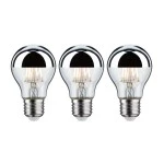 Paulmann 5065 Modern Classic Edition Bundle LED Birne Kopfspiegel E27 230V 3x600lm 3x6,5W 2700K Kopfspiegel Silber 